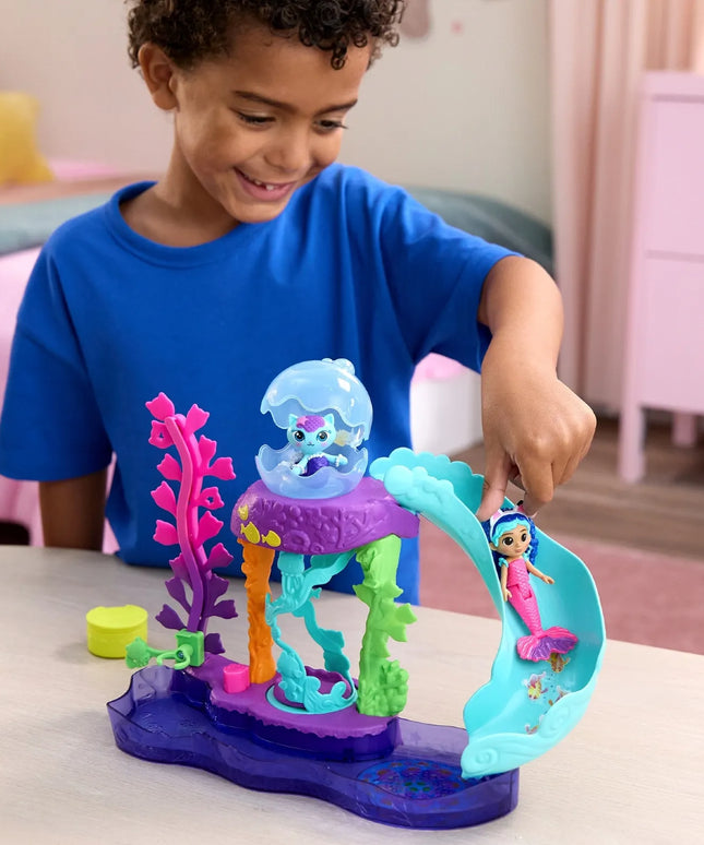 Gabby's Dollhouse filmo spalvingo akvariumo rinkinys su Gabi ir Mericatu figūrėlėmis