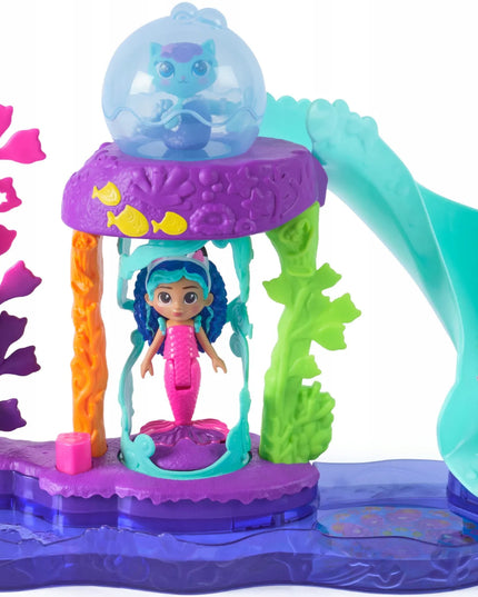 Gabby's Dollhouse filmo spalvingo akvariumo rinkinys su Gabi ir Mericatu figūrėlėmis