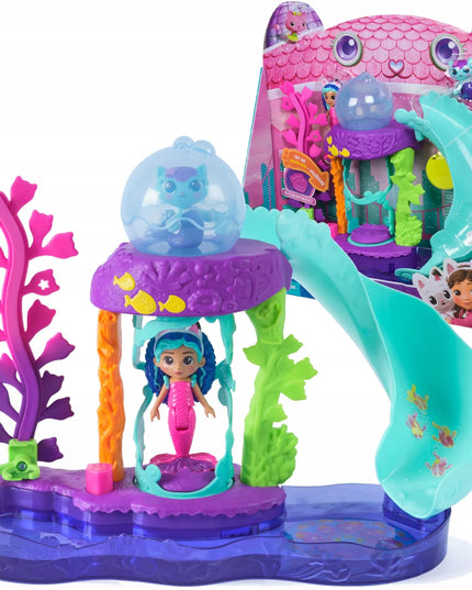 Gabby's Dollhouse filmo spalvingo akvariumo rinkinys su Gabi ir Mericatu figūrėlėmis