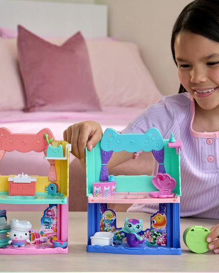 Gabby's Dollhouse filmų serijos žaidimų rinkinys: virtuvėlė su pyragaičiu Cakey