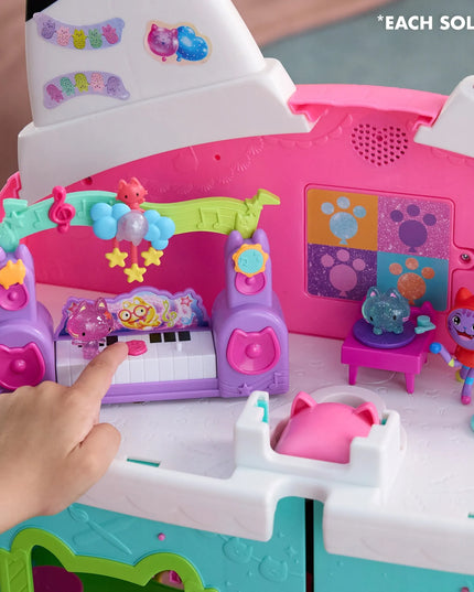„Koci Domek Gabi: Film“ muzikinio vakarėlio rinkinys su DJ Kocimiętka figūrėle ir aksesuarais