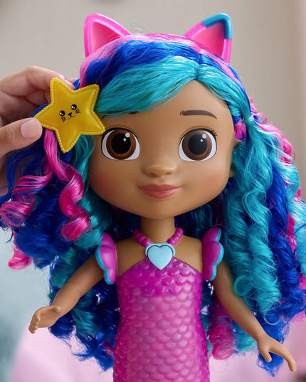 „Gabby's Dollhouse“ interaktyvi dainuojanti undinės Gabi lėlė su šviesos ir garso efektais