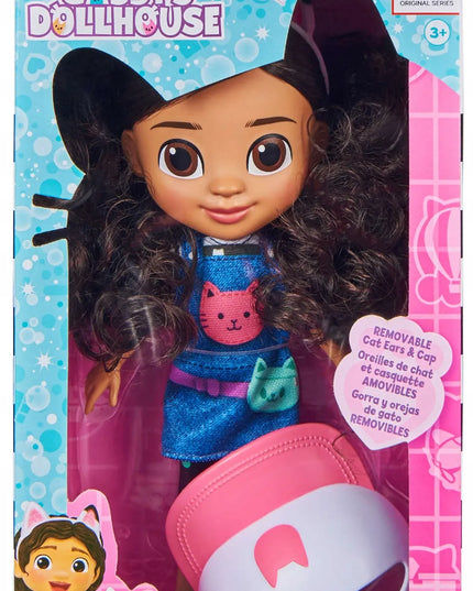Gabby's Dollhouse Gabi kelioninė lėlė su kepure ir kačių ausų lankeliu 20 cm