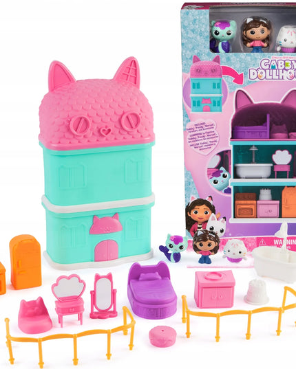 Gabby's Dollhouse mini namelis su figūrėlėmis ir aksesuarais