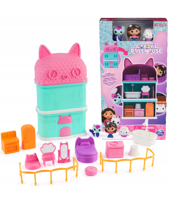 Gabby's Dollhouse mini namelis su figūrėlėmis ir aksesuarais