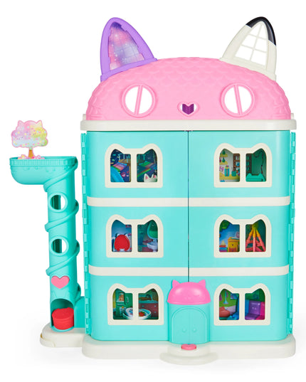 Gabby's Dollhouse didelis interaktyvus lėlių namas su liftu, lėlyte ir Pandy Paws figūrėle