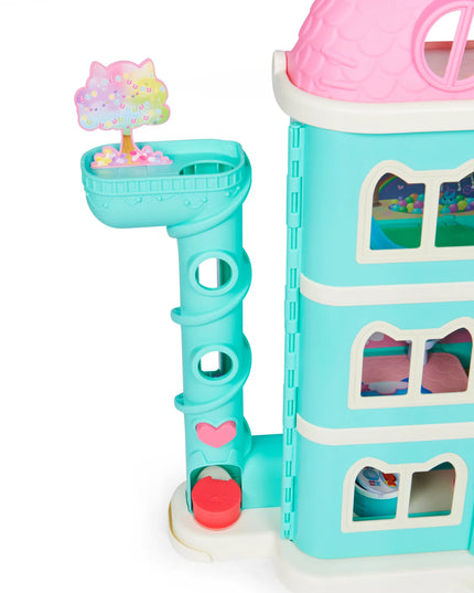 Gabby's Dollhouse didelis interaktyvus lėlių namas su liftu, lėlyte ir Pandy Paws figūrėle