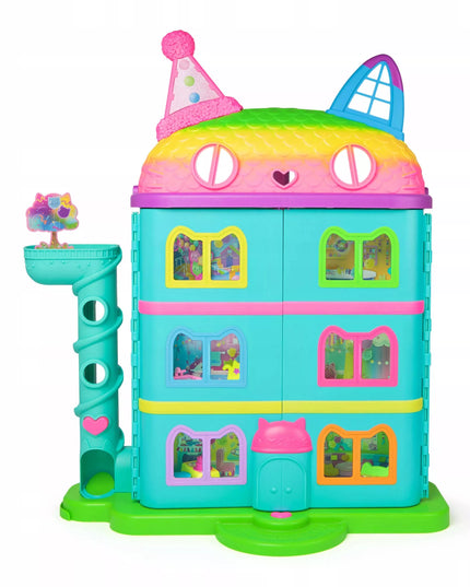 Interaktyvus Gabby's Dollhouse vaivorykštės spalvų namelis su figūrėle, 60 cm