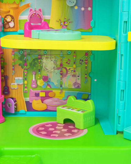 Interaktyvus Gabby's Dollhouse vaivorykštės spalvų namelis su figūrėle, 60 cm