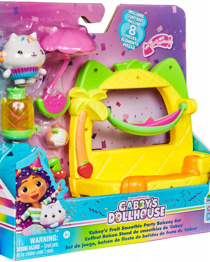 Gabby's Dollhouse Cakey balkono rinkinys – vaisių vakarėlis su figūrėle ir priedais