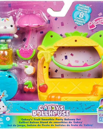 Gabby's Dollhouse Cakey balkono rinkinys – vaisių vakarėlis su figūrėle ir priedais