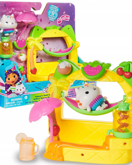 Gabby's Dollhouse Cakey balkono rinkinys – vaisių vakarėlis su figūrėle ir priedais