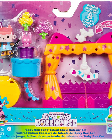 Gabby's Dollhouse rinkinys Baby Box Cat balkonas su figūrėle ir priedais