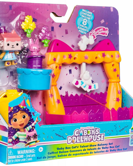 Gabby's Dollhouse rinkinys Baby Box Cat balkonas su figūrėle ir priedais