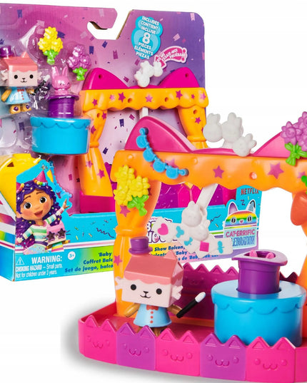 Gabby's Dollhouse rinkinys Baby Box Cat balkonas su figūrėle ir priedais