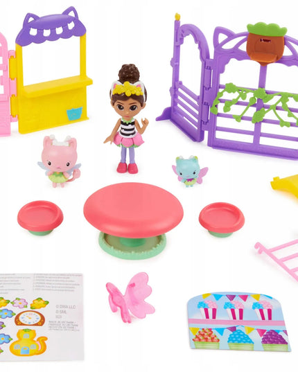 Gabby's Dollhouse keramė sodų rinkinys + fėjos figūrėlės ir čiuožykla