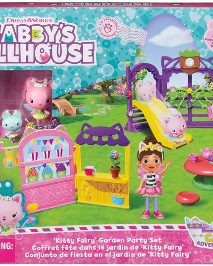 Gabby's Dollhouse keramė sodų rinkinys + fėjos figūrėlės ir čiuožykla
