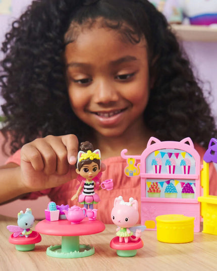 Gabby's Dollhouse keramė sodų rinkinys + fėjos figūrėlės ir čiuožykla
