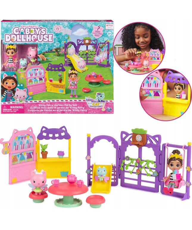 Gabby's Dollhouse keramė sodų rinkinys + fėjos figūrėlės ir čiuožykla