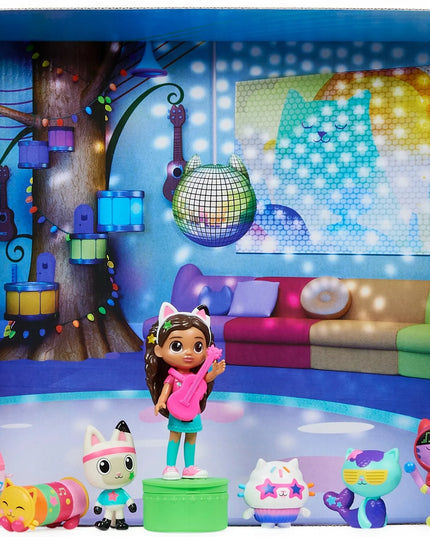 Gabby's Dollhouse vakarėlio rinkinys su 7 figūrėlėmis ir aksesuarais