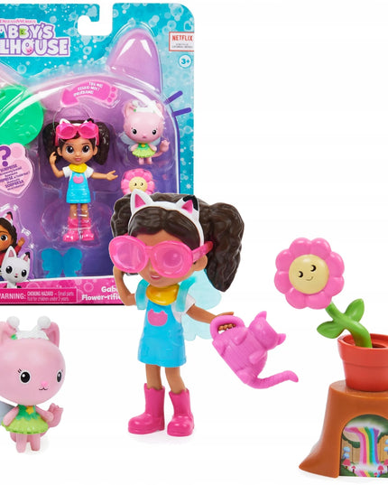 „Gabby’s Dollhouse“ sodo rinkinys su 2 figūrėlėmis: Gabby ir Kitty Fairy, priedai
