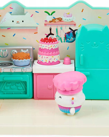 Gabby's Dollhouse virtuvės kambario rinkinys su Cakey