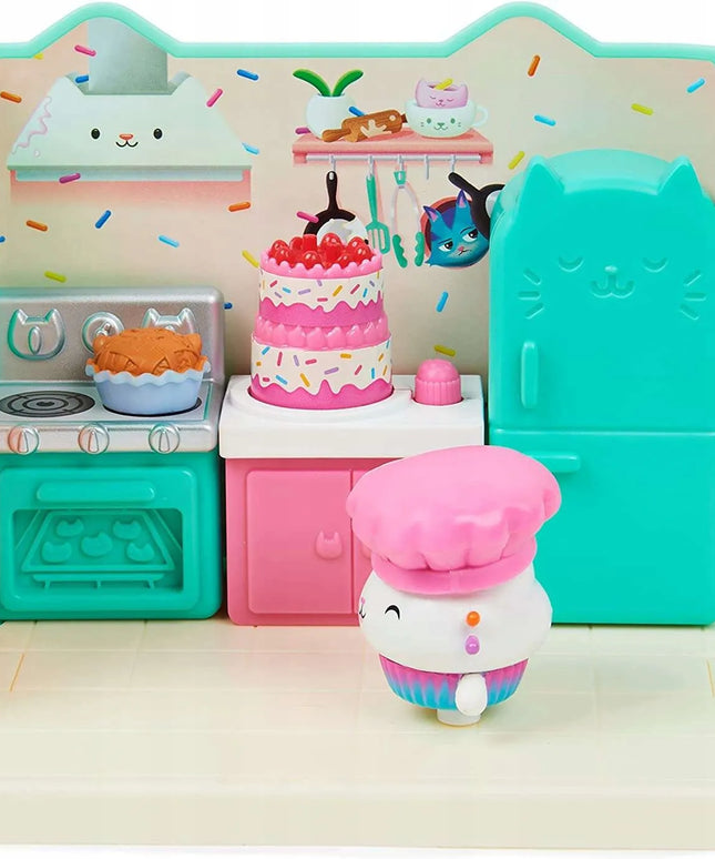 Gabby's Dollhouse virtuvės kambario rinkinys su Cakey