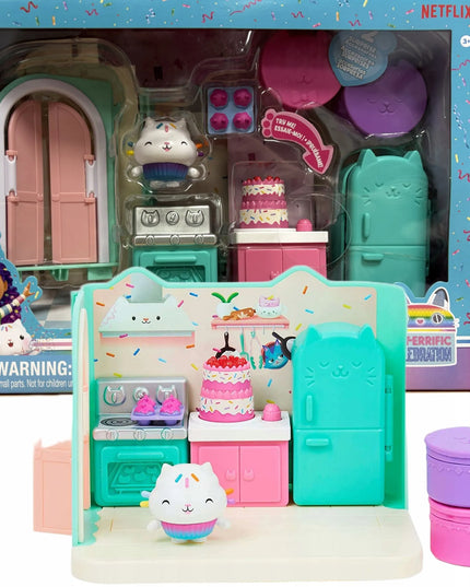 Gabby's Dollhouse virtuvės kambario rinkinys su Cakey