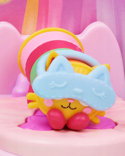 Gabby's Dollhouse miegamojo kambario rinkinys su Pillow Cat figūrėle ir priedais