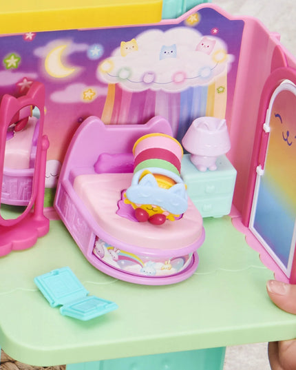 Gabby's Dollhouse miegamojo kambario rinkinys su Pillow Cat figūrėle ir priedais