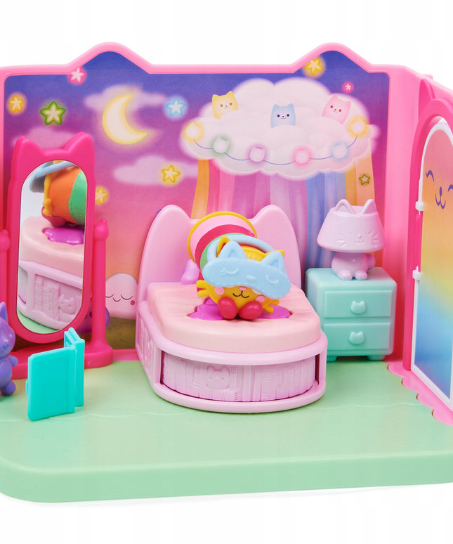 Gabby's Dollhouse miegamojo kambario rinkinys su Pillow Cat figūrėle ir priedais