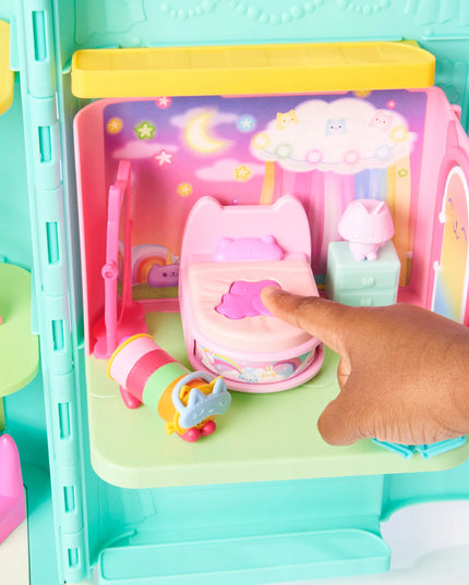 Gabby's Dollhouse miegamojo kambario rinkinys su Pillow Cat figūrėle ir priedais