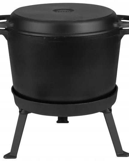 Emaliuotas ketaus katilas Rossner 10L 3in1 su kepsnine, MK602