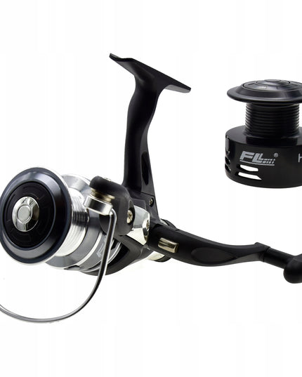 Meškeriojimo ritė 6 guolių su aliumininiu būgneliu + papildomas būgnelis