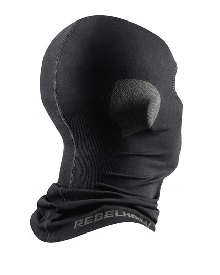 Termoaktyvus motociklininko balaklavas Rebelhorn Active Black