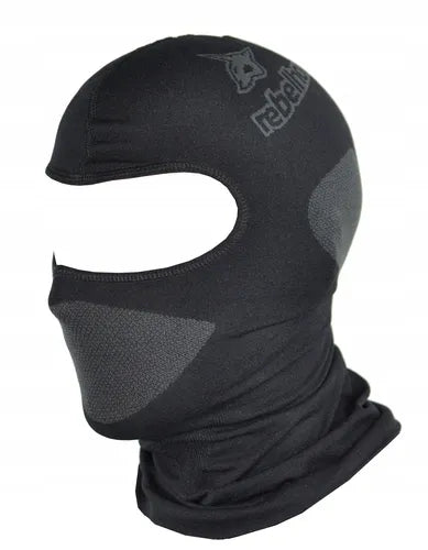 Termoaktyvus motociklininko balaklavas Rebelhorn Active Black