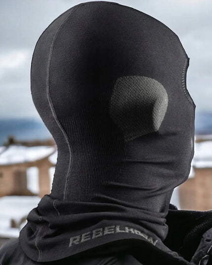 Termoaktyvus motociklininko balaklavas Rebelhorn Active Black