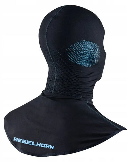 Termoaktyvinė motociklininko kaukė Rebelhorn Therm II, juoda ir mėlyna