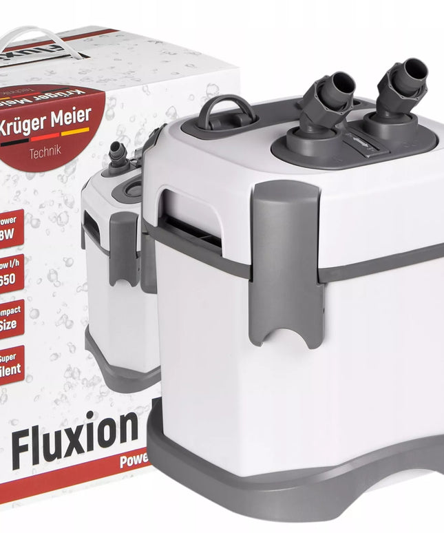 Kompaktiškas energiją taupantis tyliai veikiantis akvariumo filtras Kruger Meier Fluxion Elite 800