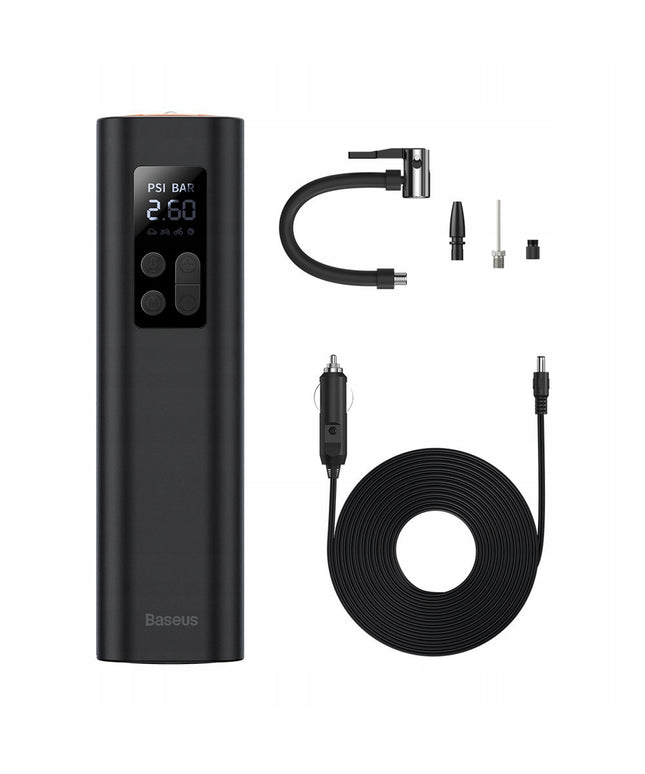 Automobilinis kompresorius 12V, elektrinis siurblys automobilio ir dviračio ratams BASEUS