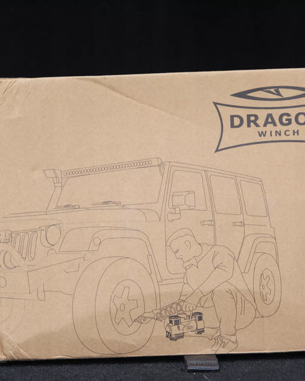 DWUTŁOKOWY KOMPRESOR SAMOCHODOWY DRAGON WINCH DO OPON Sprężarka 12V