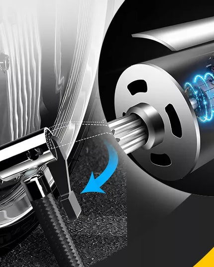 Automobilinis kompresorius, nešiojamas elektrinis oro siurblys, 12V LCD LED