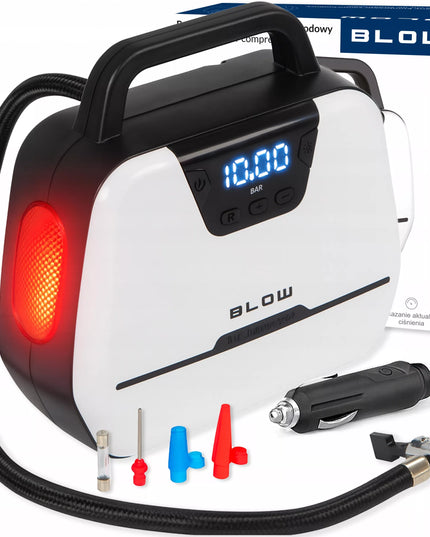Automobilinis kompresorius, oro pompa, nešiojama elektrinė dviračių pompa 12V