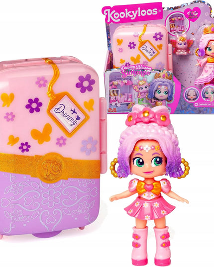 „KookyLoos Dreamy Blossom“ kolekcinė figūrėlė su lagaminu ir aksesuarais