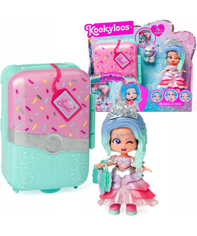 KookyLoos Sweet Wishes kolekcinė figūrėlė su lagaminu ir aksesuarais