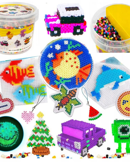 Lyginami karoliukai QULKI „Iron Beads“ su šablonais, 5000 vnt.