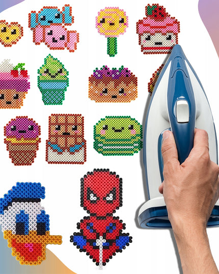 Lydymo karoliukų rinkinys su dėklu 6000 vnt. vaikams