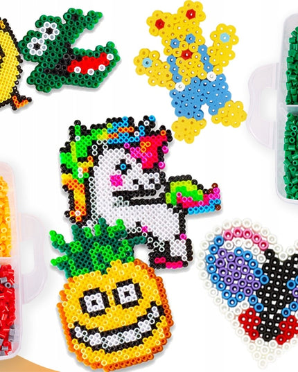 Lydymo karoliukų rinkinys su dėklu 6000 vnt. vaikams