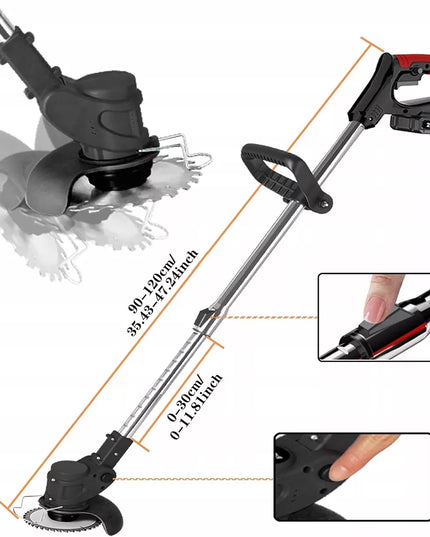 Akumuliatorinė elektrinė žoliapjovė 24V su 2 baterijomis