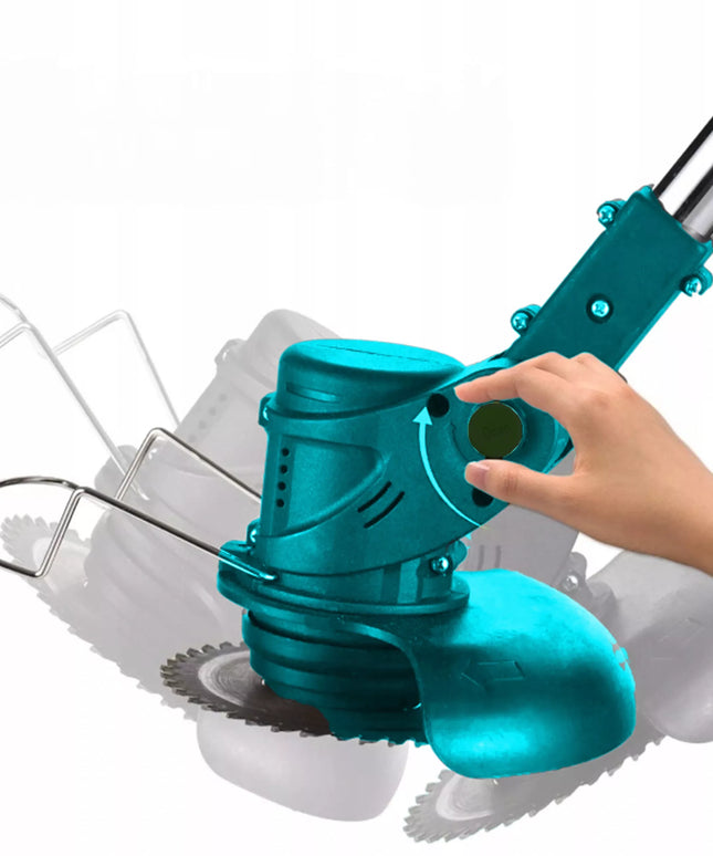 Akumuliatorinė žoliapjovė, elektrinis žolės pjoviklis, XXL rinkinys su 2 akumuliatoriais